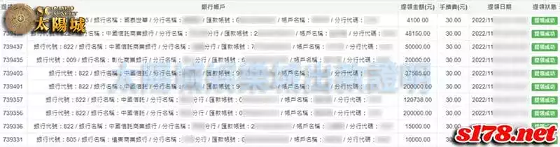 SC太陽城娛樂城出金圖